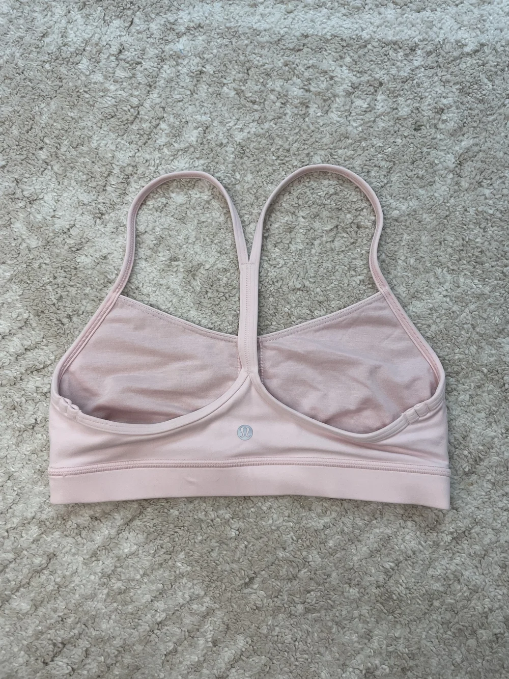 Lululemon Athletica Pale Pink Slim-Strap Sports Bra Size 8